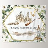 Lofaris Floral Harry Potter Theme Custom Baby Shower Backdrop